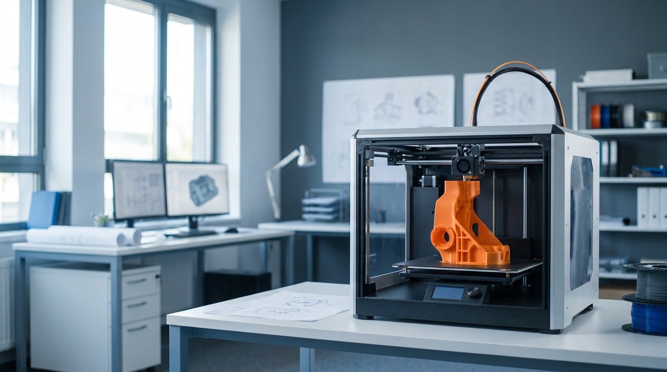 Imprimante 3D professionnelle en fonctionnement