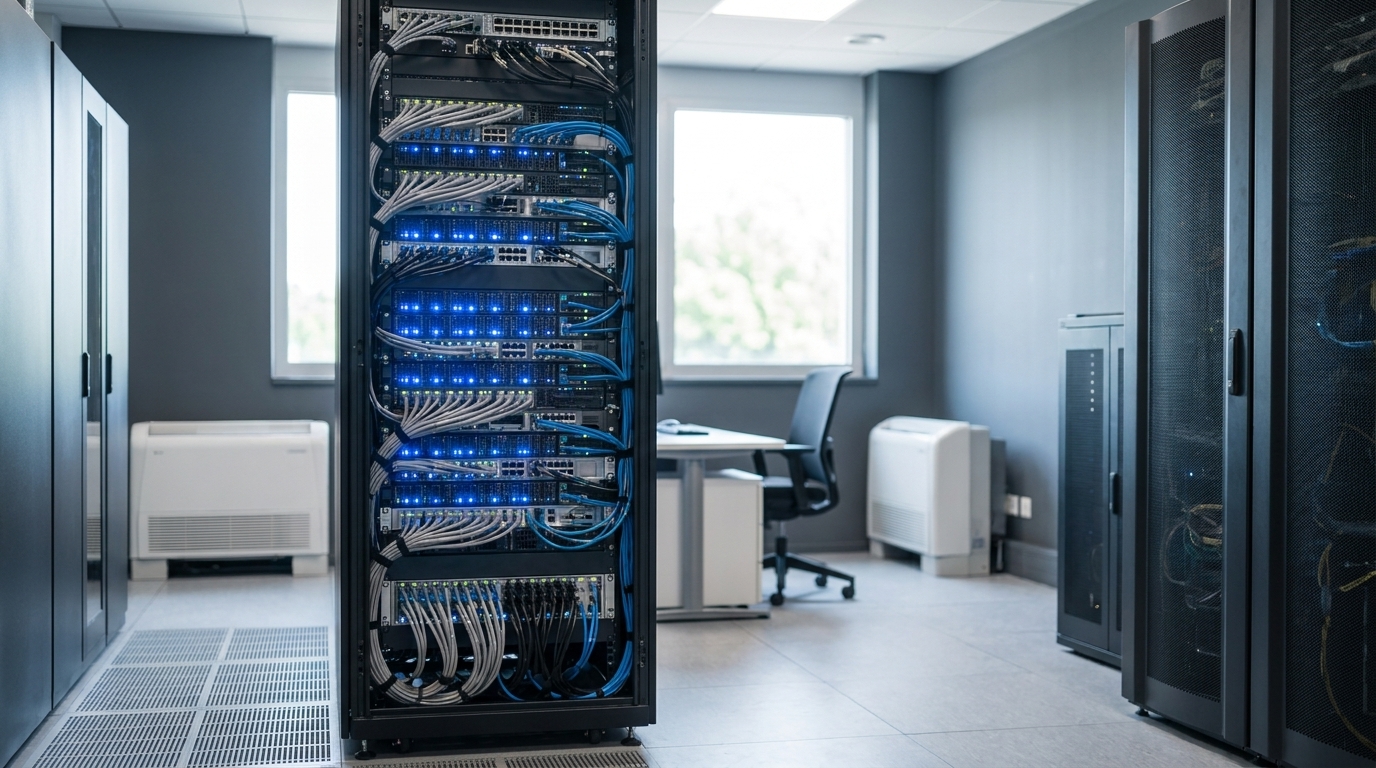 Serveur informatique dans un datacenter
